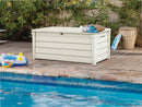 Baule da Esterno Keter Brightwood 145x69,7x60,3 cm in Resina Bianco