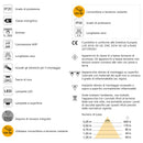 Applique Led Kuma Rotondo Braccio Flessibile Sensore Touch Luce Bianca Plastica Nero 2 Pezzi Emuca