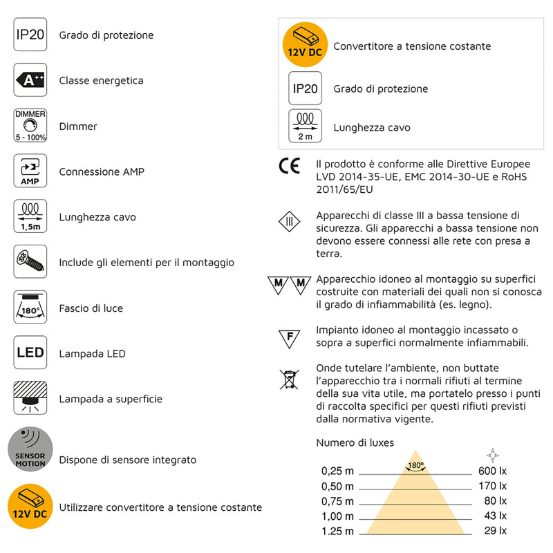 Applique Led Kuma Rotondo Braccio Flessibile Sensore Touch Luce Bianca Plastica Nero 2 Pezzi Emuca