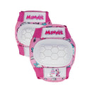 Kit Protezioni Bambina Gomitiere e Ginocchiere Plastica Rigida con Licenza Disney Minnie 