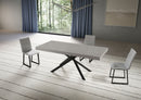 Tavolo Allungabile 180/440x90 cm Niket Cashmere Gambe Antracite      