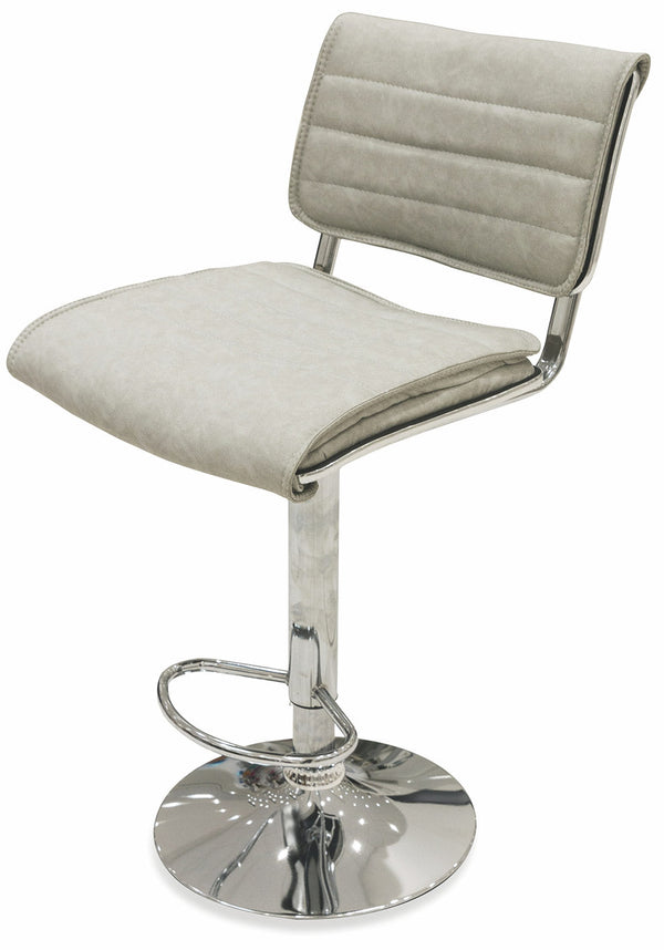 sconto Tabouret 91x44x51 cm en Simili Cuir Soriani Gris