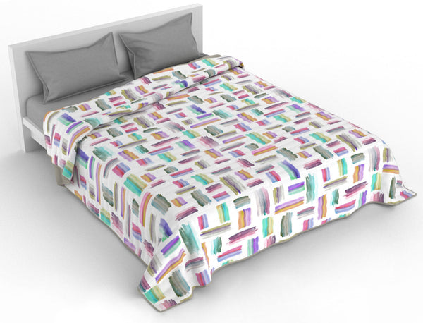 sconto Couette réversible avec imprimé multicolore