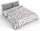 Couette réversible avec imprimé multicolore