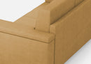 Divano 2 Posti 168x85x85 cm Marrak in Tessuto Ocra