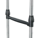 Stender Doppio Porta Abiti Appendiabiti Estensibile 31x37x111 cm in Acciaio con Ruote Girevoli
