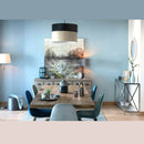 Set 4 Sedie Imbottite 44x55x86 cm in Velluto Arancione e Oro