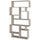Libreria 168x96x25 cm Design Moderno Scaffale 8 Ripiani in MDF Sabbia