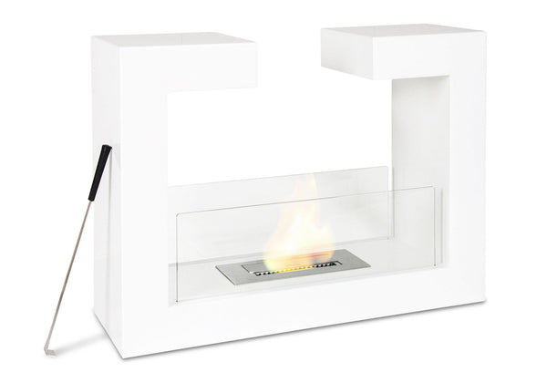 Cheminée Bioéthanol au Sol 78x25x58 cm Blanc acquista