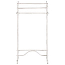 Portasciugamani Cècile 44x34x90 h cm in Acciaio Bianco