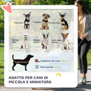 Passeggino per Cani 2 in 1 Pieghevole e Convertibile in Trasportino con 2 Guinzagli e Cuscino Rosa      