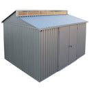 Casetta Box da Giardino 323,3x242,6x235,2 cm in Alluminio Grigio