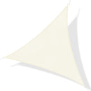 Tenda Vela da Giardino Triangolare 6x6x6m in HDPE Crema 