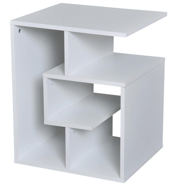 acquista Bibliothèque 3 niveaux en Bois Blanc 45x40x55 cm