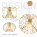 Lampadario Moderno a Sospensione 40W E27  Oro