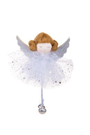 Set 12 Angeli con Tulle 13Hcm Siver