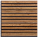 Set 10 Pannelli Decorativi Fonoassorbenti 58x58 cm in MDF Decoro B Verticale Noce Asia