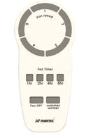 Ventilatore da Soffitto con 3 Pale in Abs Ø132 cm 5 Velocità Martec Wave Bianco