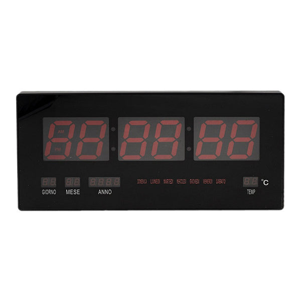 online Horloge murale numérique 46x21x2 cm avec LED, calendrier et température