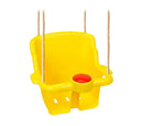 Seggiolino per Altalena 36x24x47 cm con Protezione e Clacson a Soffietto Giallo