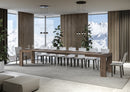 Tavolo Allungabile 120/380x90 cm Roxell Noce      