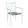 Chaise empilable Martinica 55x57x86 h cm en aluminium blanc