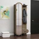 Mobile ingresso Kerry noce anta a specchio e cassetto