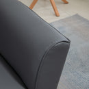 Divano 2 Posti 164x71x75 cm in PVC Grigio