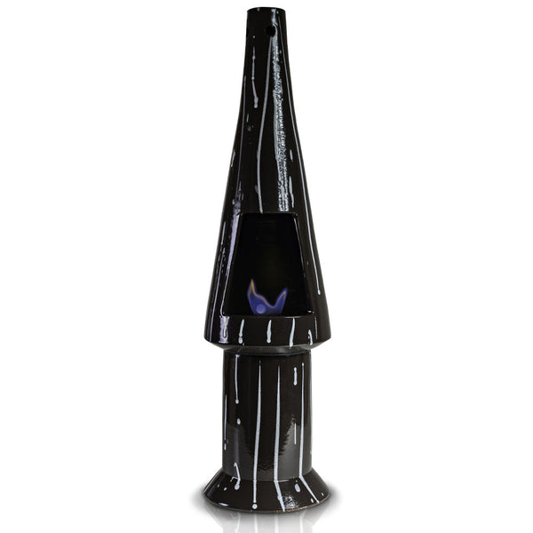 sconto Cheminée de Sol au Bioéthanol en Céramique 28x95 cm Ferazzoli High Tree Brown Sketches