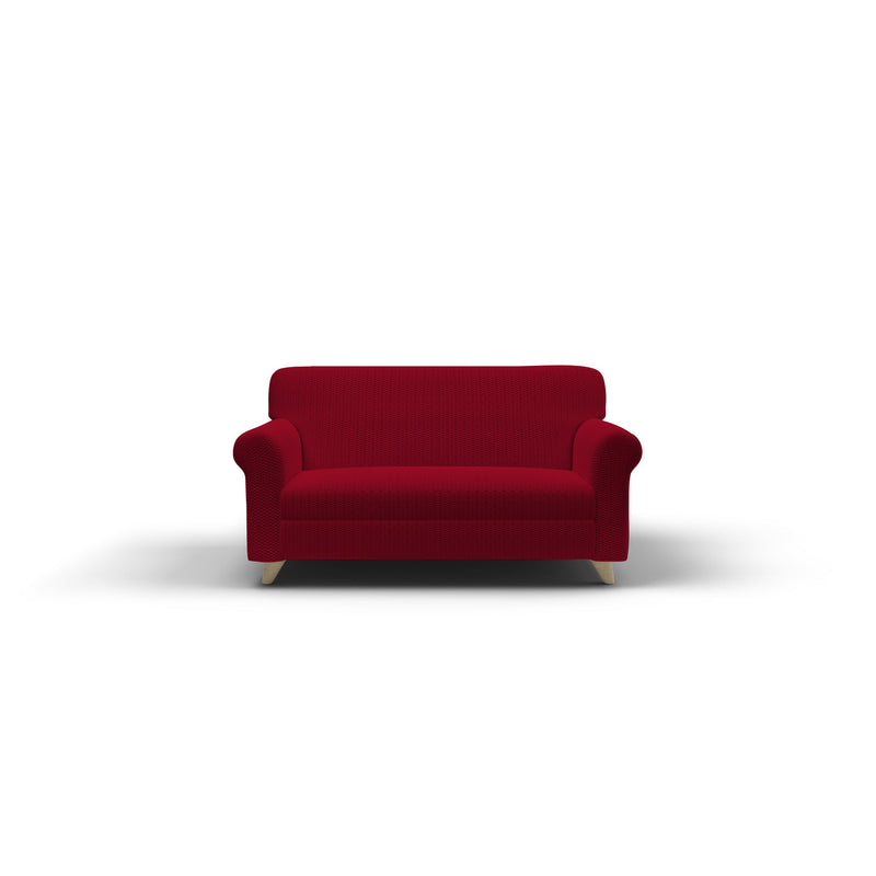 Copridivano Elasticizzato in Poliestere e Cotone Fashionable Bordeaux