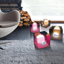 Lampada da Tavolo Quadrata Design moderno in acrilico lucido Viola