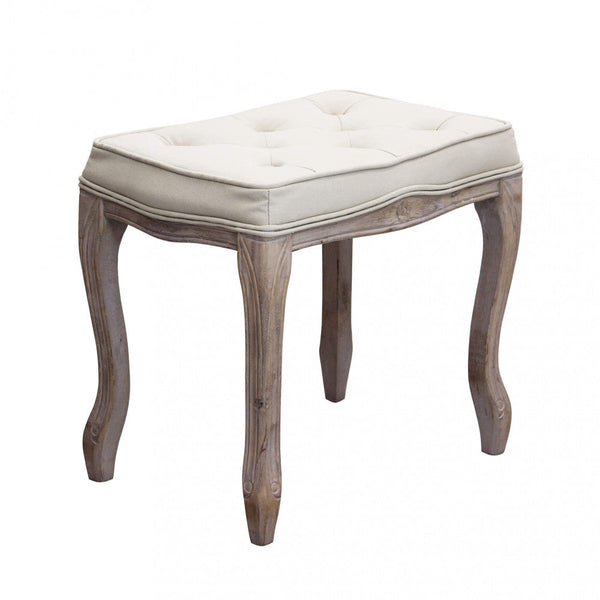 sconto Tabouret Marly 50x36x47 h cm en Tissu Beige