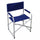 Fauteuil de réalisateur 55x47x47,5/78 h cm en aluminium bleu