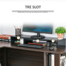 Supporto Monitor 80-117x23,5x10 cm in MDF Nero