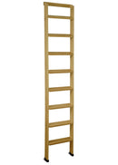 Scala Appoggio in Legno 8 Gradini H200 cm Up Naturale