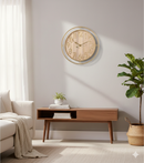 Orologio da Muro Ø 60 cm Ticking in Acciaio Oro e Legno