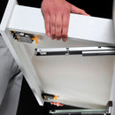 Guide Cassetto con Estrazione Soft 440 mm in Acciaio Emuca Bianco