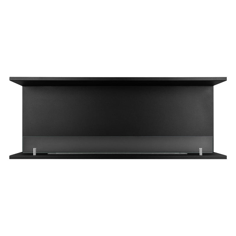 Camino a Bioetanolo da Incasso ad angolo 120x24,5x50 cm Trevi 120 Nero 