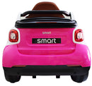Macchina Elettrica per Bambini 12V Mp4 Smart Fortwo Cabrio Rosa