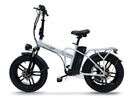 Fat Bike Elettrica Skyjet Robusto Bici Elettrica Pedalata Assistita Pieghevole Autonomia 30-50 km Bianco  