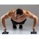 Set 2 Maniglie per Flessioni Palestra Allenamento Muscoli Pettorali Braccia Spalle in Metallo      