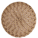 Set 4 Tovagliette Ø38x0,3 cm  in Lino e Poliestere VdE Tivoli 1996 Shades of chocolate