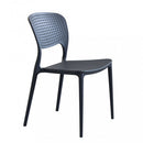 Sedia Mets 56x46x80 h cm in Plastica Antracite