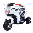 Moto Elettrica per Bambini 6V Kidfun Bianca con Effetto Fumo