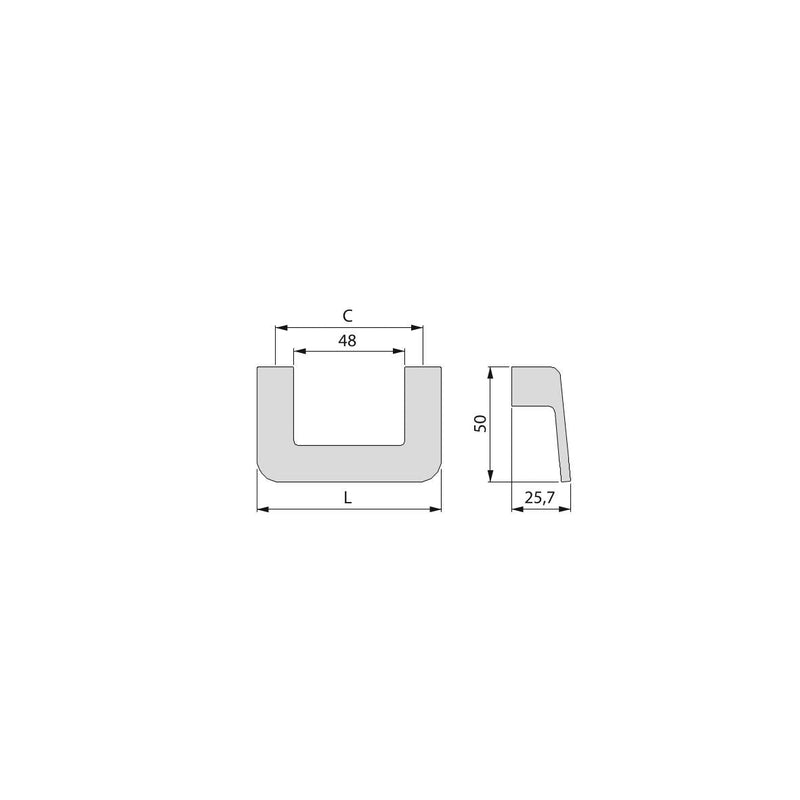 Maniglie per Mobile Interasse 64 mm Zama Colore Nichel Satinato 10 Pezzi Emuca