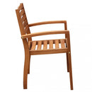 Poltrona Minerva Impilabile 57x58x88 h cm in Legno di Acacia Marrone chiaro