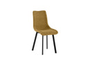 Set 4 Sedie Iris 45x56x86 cm in Tessuto Easy-Clean Giallo       