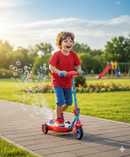 Monopattino Elettrico a Batteria 3 Ruote per Bambini Sparabolle con Licenza Marvel Spiderman