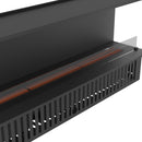 Camino a Vapore Elettrico  Da Incasso 180x50x40 cm Invapo Inside C1800 con Ricarica Automatica in Acciaio Verniciato Nero      