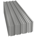 Set 12 Pannelli di Ricambio 129x45 cm per Casette da Giardino in Acciaio Zincato Grigio      